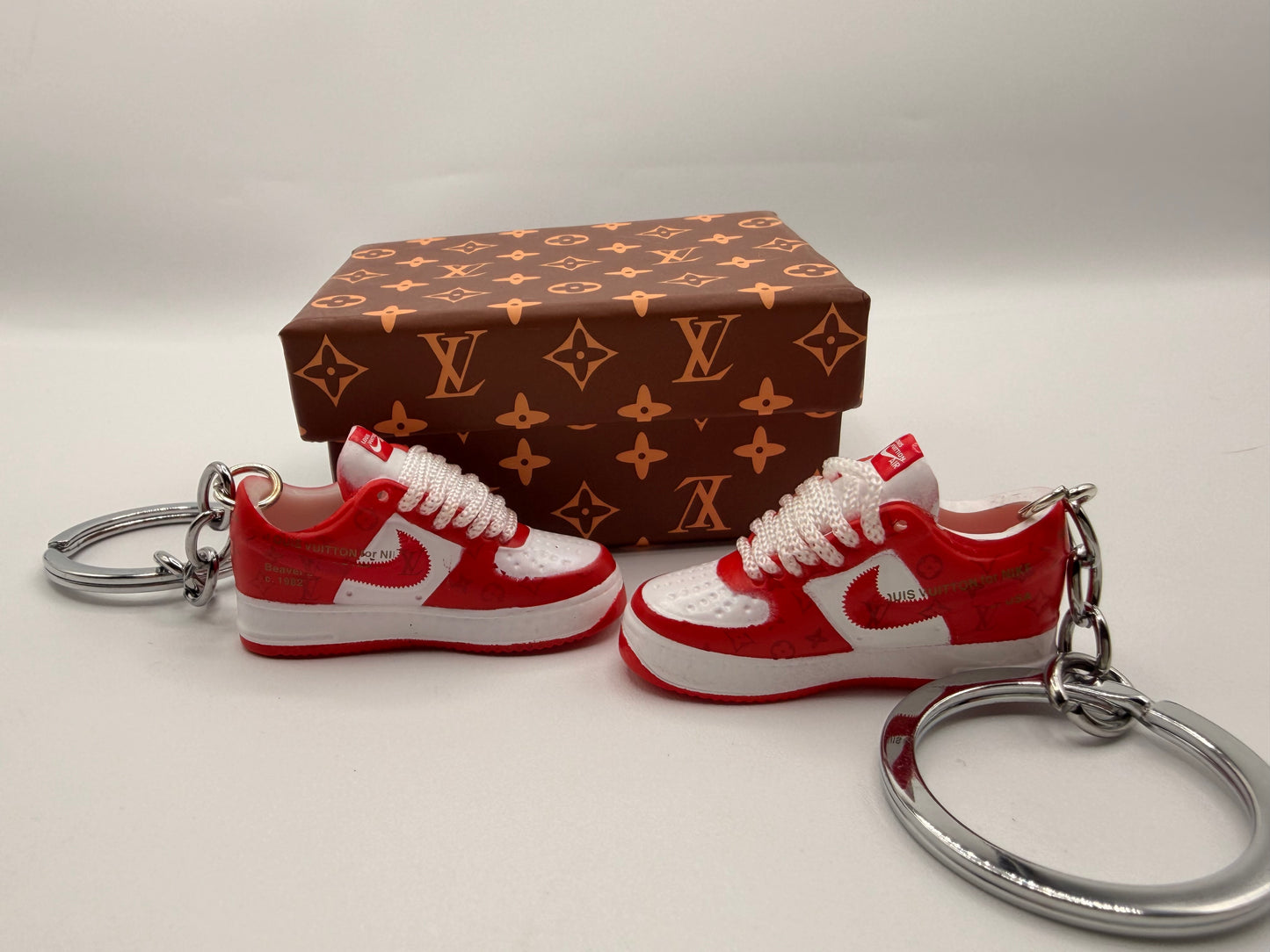 Louis Vuitton x Nike Air Force 1 Low "White Comet Red"