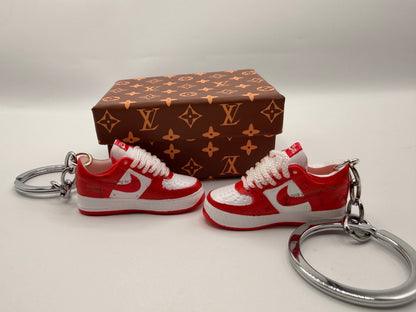 Louis Vuitton x Nike Air Force 1 Low "White Comet Red"