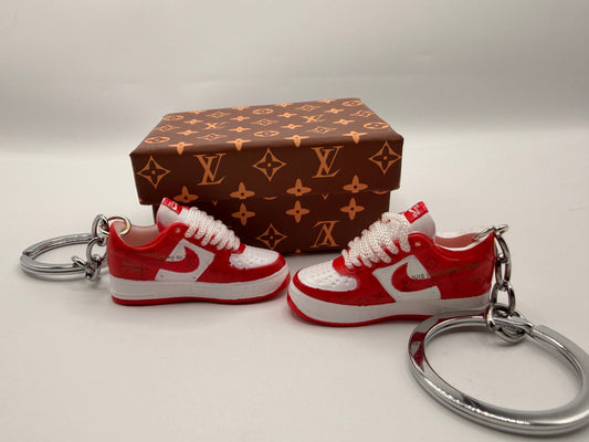 Louis Vuitton x Nike Air Force 1 Low "White Comet Red"