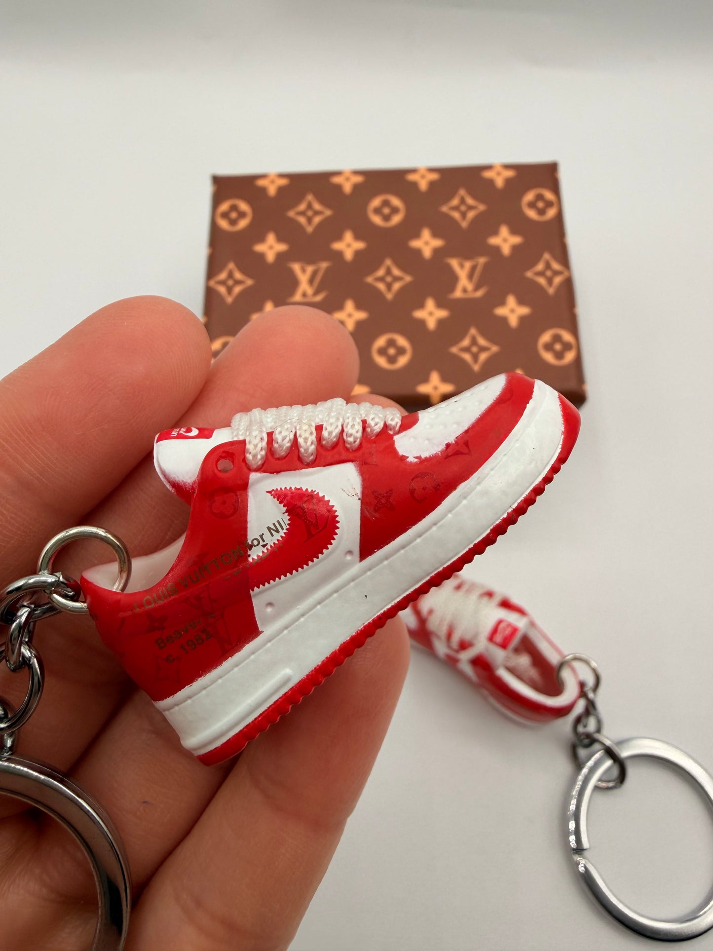 Louis Vuitton x Nike Air Force 1 Low "White Comet Red"