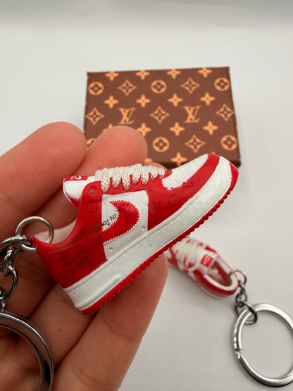 Louis Vuitton x Nike Air Force 1 Low "White Comet Red"